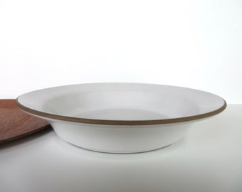 Vintage Heath Ceramics 10 1/2" Pasta Bowl In Opaque White, Edith Heath Sausalito California Dinnerware
