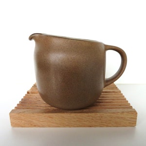 Heath Ceramics Creamer In Sandalwood, Edith Heath Small Pitcher, Modernist Dishes, Mid Century Minimalist Milk Pot image 10