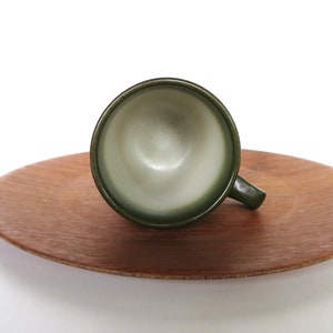Single Heath Ceramics Mug In Sea and Sand, Vintage Edith Heath Ceramics, Rim Line Stacking Coffee Cup Multiples Available image 6