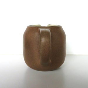 Heath Ceramics Creamer In Sandalwood, Edith Heath Small Pitcher, Modernist Dishes, Mid Century Minimalist Milk Pot image 4