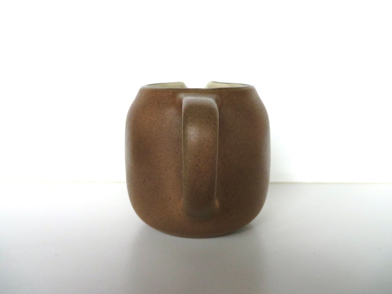 Heath Ceramics Creamer In Sandalwood, Edith Heath Small Pitcher, Modernist Dishes, Mid Century Minimalist Milk Pot image 4