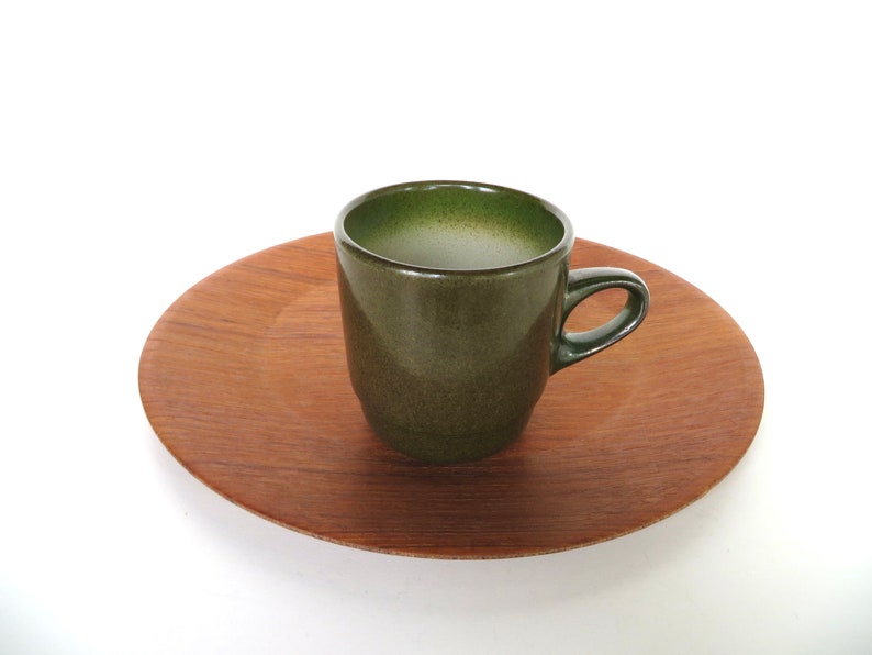 Single Heath Ceramics Mug In Sea and Sand, Vintage Edith Heath Ceramics, Rim Line Stacking Coffee Cup Multiples Available image 5