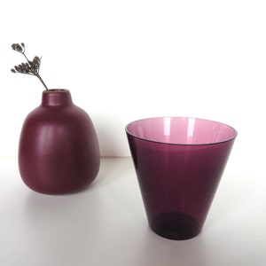 Vintage Kaj Franck Kartio Kimara Thin Wall Glass In Amethyst For Iittala, Jewletone Scandinavian Glass Barware image 6