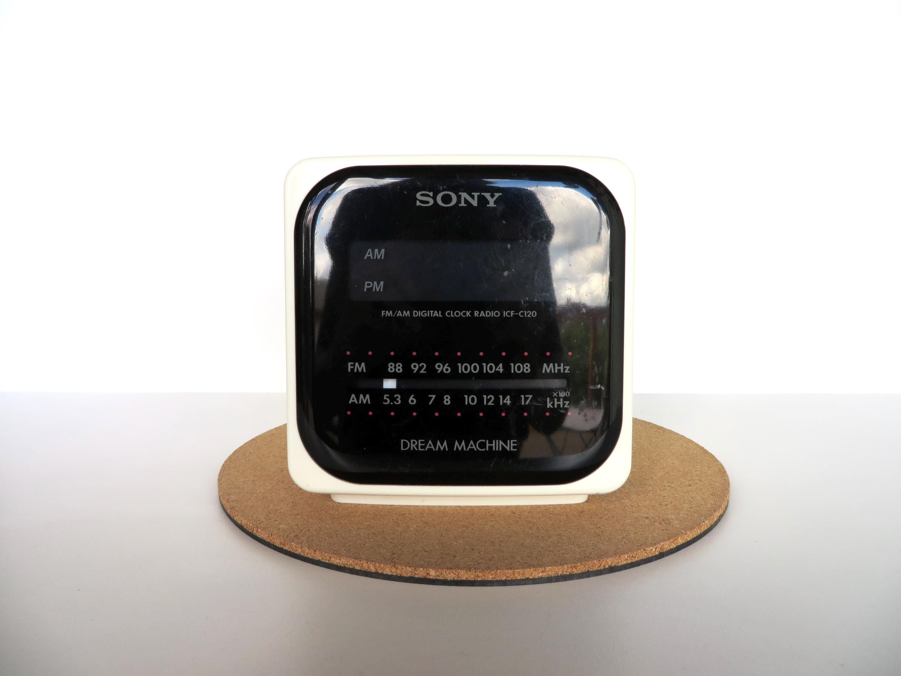 80s Sony Dream Machine White Cube Clock Am/fm Radio, Post