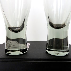 Set Of 2 Holmegaard Kastrup Canada Cocktail Glasses In Smokey Grey From Denmark, Per Lutken 6 oz Wine Apertif Glasses image 6