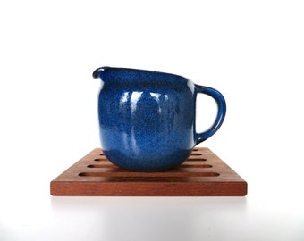 Heath Ceramics Creamer In Blue Moonstone, Edith Heath Small Pitcher, Mid Century Modernist Milk Pot