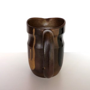 Vintage Pottery Craft USA Pitcher, Pottery Craft Stoneware Drip Glaze Water Jug image 6