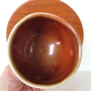 Japanese Shino Ware Chawan Pottery Tea Bowl, Hand Crafted 12 oz Ceramic Tea Cup afbeelding 5