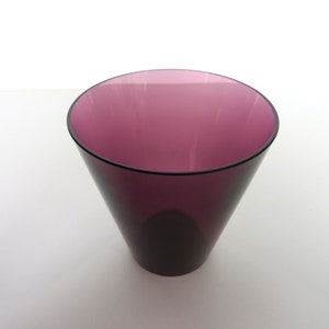 Vintage Kaj Franck Kartio Kimara Thin Wall Glass In Amethyst For Iittala, Jewletone Scandinavian Glass Barware image 4