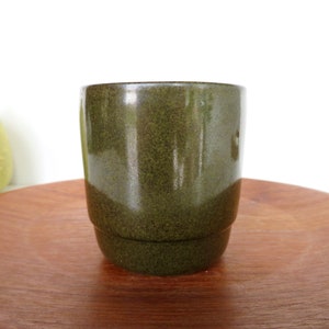 Single Heath Ceramics Mug In Sea and Sand, Vintage Edith Heath Ceramics, Rim Line Stacking Coffee Cup Multiples Available image 3