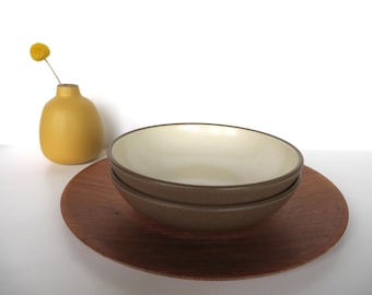 Vintage Heath Ceramics Coupe Bowls. Rare 1950's Gold/apricot Glaze