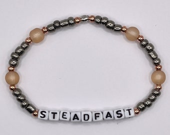 Custom Word Bracelet - Steadfast - Personalized Bracelet