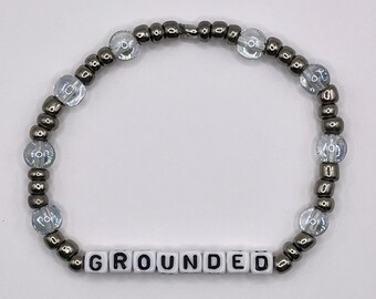Custom Word Bracelet - Grounded - Personalized Bracelet