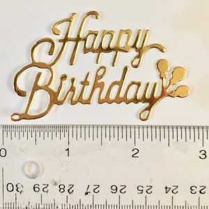 Gelukkige verjaardag stansvormen, vijf uitgesneden, gefeliciteerd woord, stansversieringen stansvormen voor kaarten, gestanste woorden, elke kleur gratis verzending