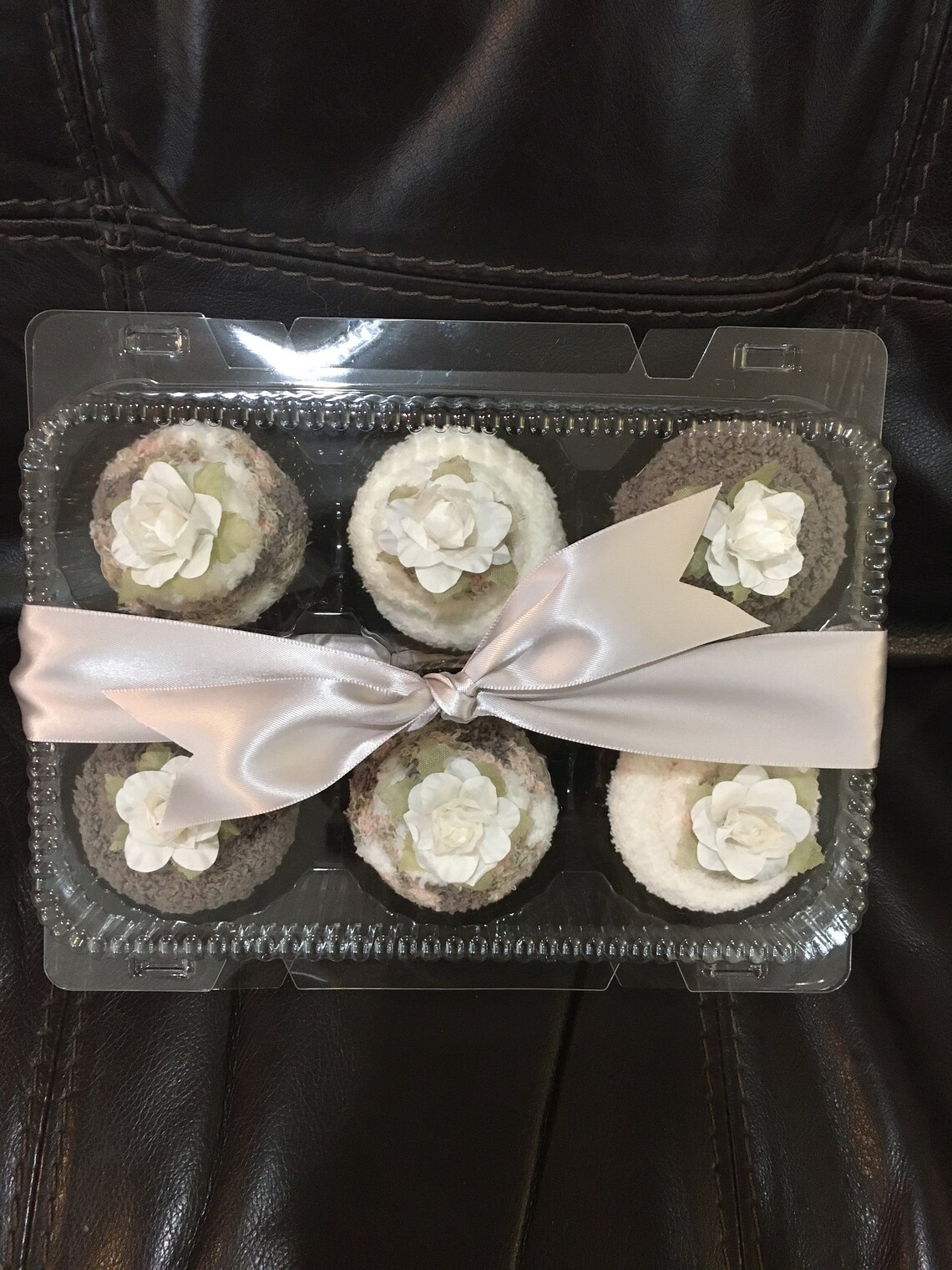 Fuzzy Socks Gift Basket Handcrafted Into Fluffy Cupcakes Etsy