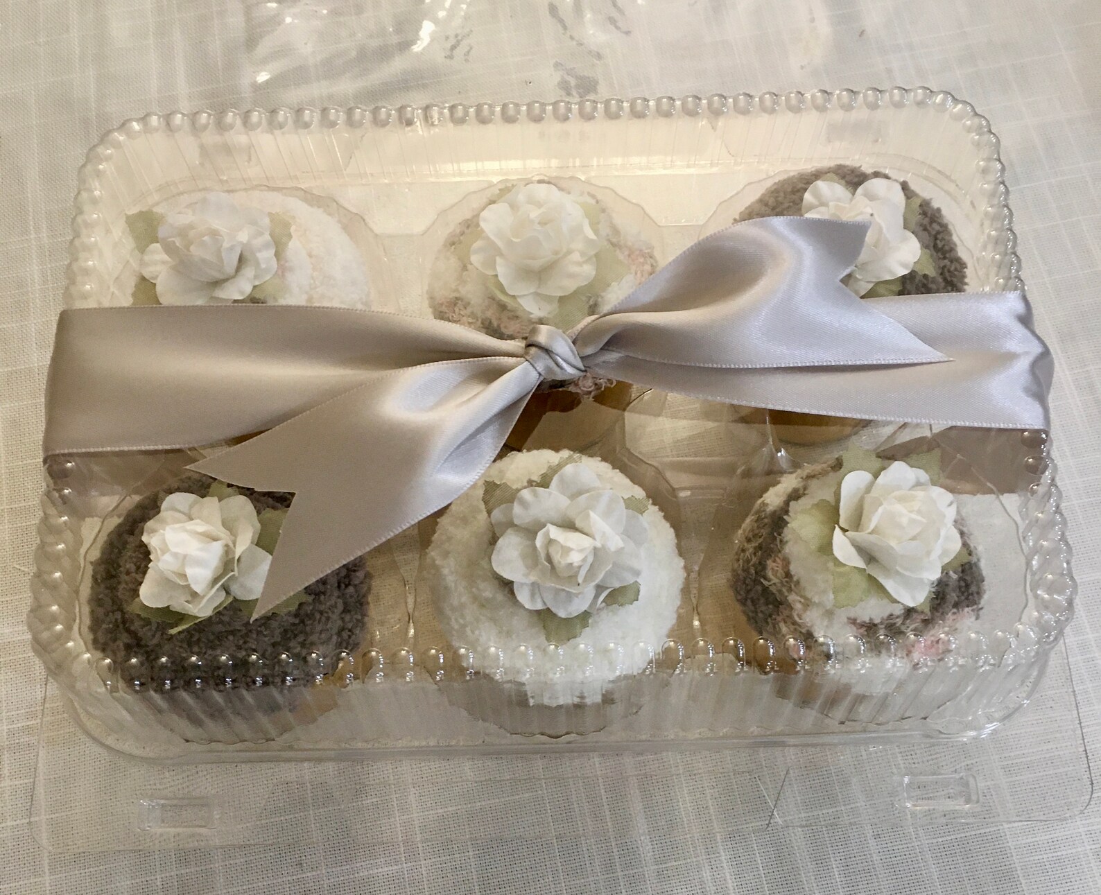 Fuzzy Socks Gift Basket Handcrafted Into Fluffy Cupcakes Etsy