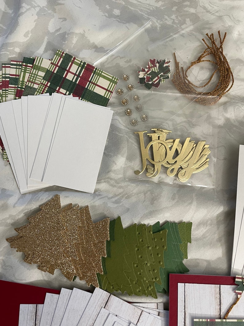 DIY Card Kit Card Making 10 Holiday DIY Cards Christmas - Etsy