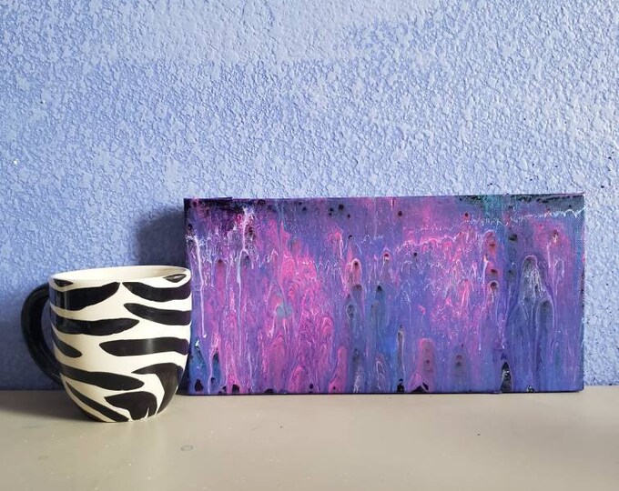 THE WAITING ROOM | 12x6in | Acrylic Pour Painting