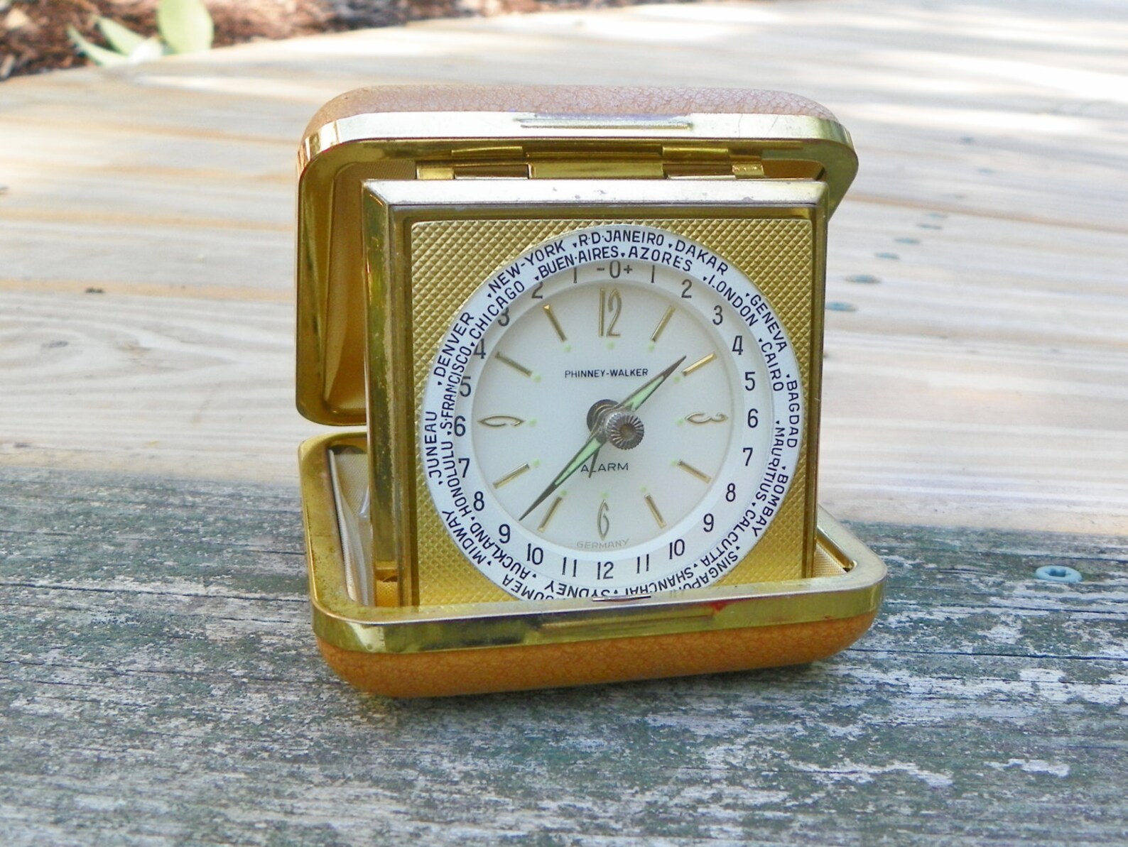 Vintage PhinneyWalker World Time Travel Alarm Clock Germany Etsy
