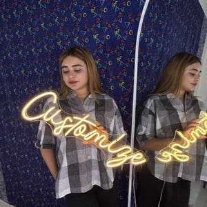Letreiro de neon personalizado com luz LED, letreiros de neon personalizados, letreiro de neon para áreas externas personalizado, letreiro de neon para decoração de parede, letreiro de neon para quarto, letreiro de neon para quarto
