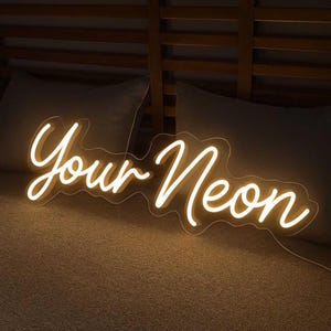 Placa de neon com nome personalizado, placa estética de neon personalizada, placa de acrílico de LED, placa de neon de LED para decoração de parede, luz de neon para presente personalizada, placa de neon