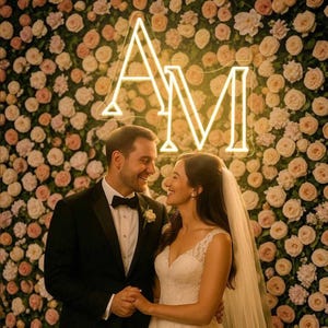 Placa de LED personalizada para casamento, placa de neon para ambientes externos, placa de acrílico LED, placas de neon para parede de casamento, placa de neon personalizada para casamento, placa de casamento