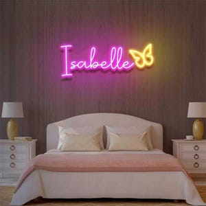 Pedido instantâneo para letreiro de neon personalizado, letreiro de LED com texto personalizado, letreiro estético de neon, luz de neon para presente personalizada, letreiro de neon de LED para decoração de parede de sala