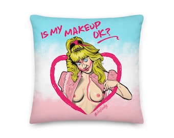 Is My Makeup Okay? | Throw Pillow