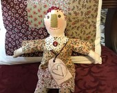 Doll Soft Primitive Doll Folk Art Cloth