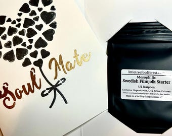 Bridesmaid Gift: Handmade Yogurt & Dairy Culture Card Set with 8 Starters | Unique Wedding Gift for Baker Bridesmaids