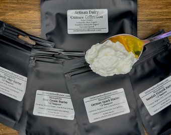 Artisan Dairy Culture Starter Collection | Sour Cream, Skyr, Filmjölk, Quark | Fast Shipping Available