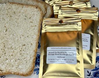 Around the World in One Starter | Heritage Blend Dehydrated Sourdough | Ancient Cultures from Europe & Beyond, Fast Shipping Available