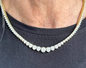 12 Carati Bracciale Tennis Di Diamanti - Foto 8