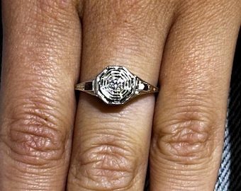 14k Białe Złoto Okrągły Cięcie Naturalne Diamenty Solitaire Projekt Halo Pierścionek Zaręczynowy Prezent Ślubny