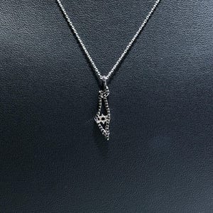 14k Weißgold Natürliche Schwarze Diamanten Nach Maß Nation of Israel Map Davidstern Halskette 16 &quot;Länge