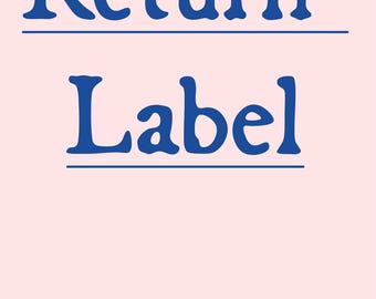Return Shipping Label for Walkabout Jewelry