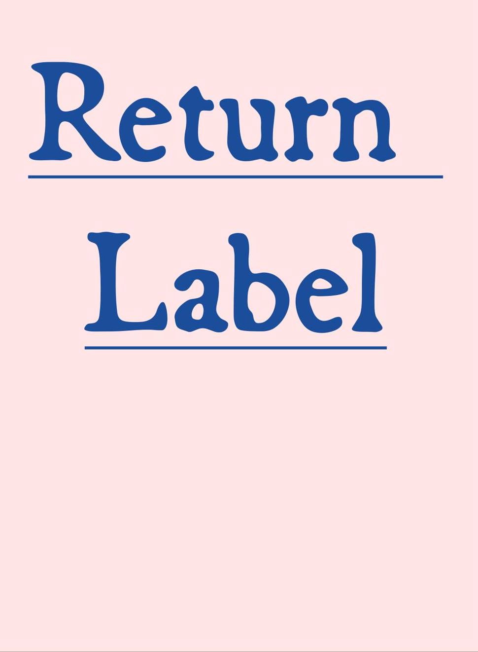 Return Shipping Label