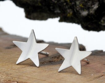 Star Stud  Earrings Sterling Silver