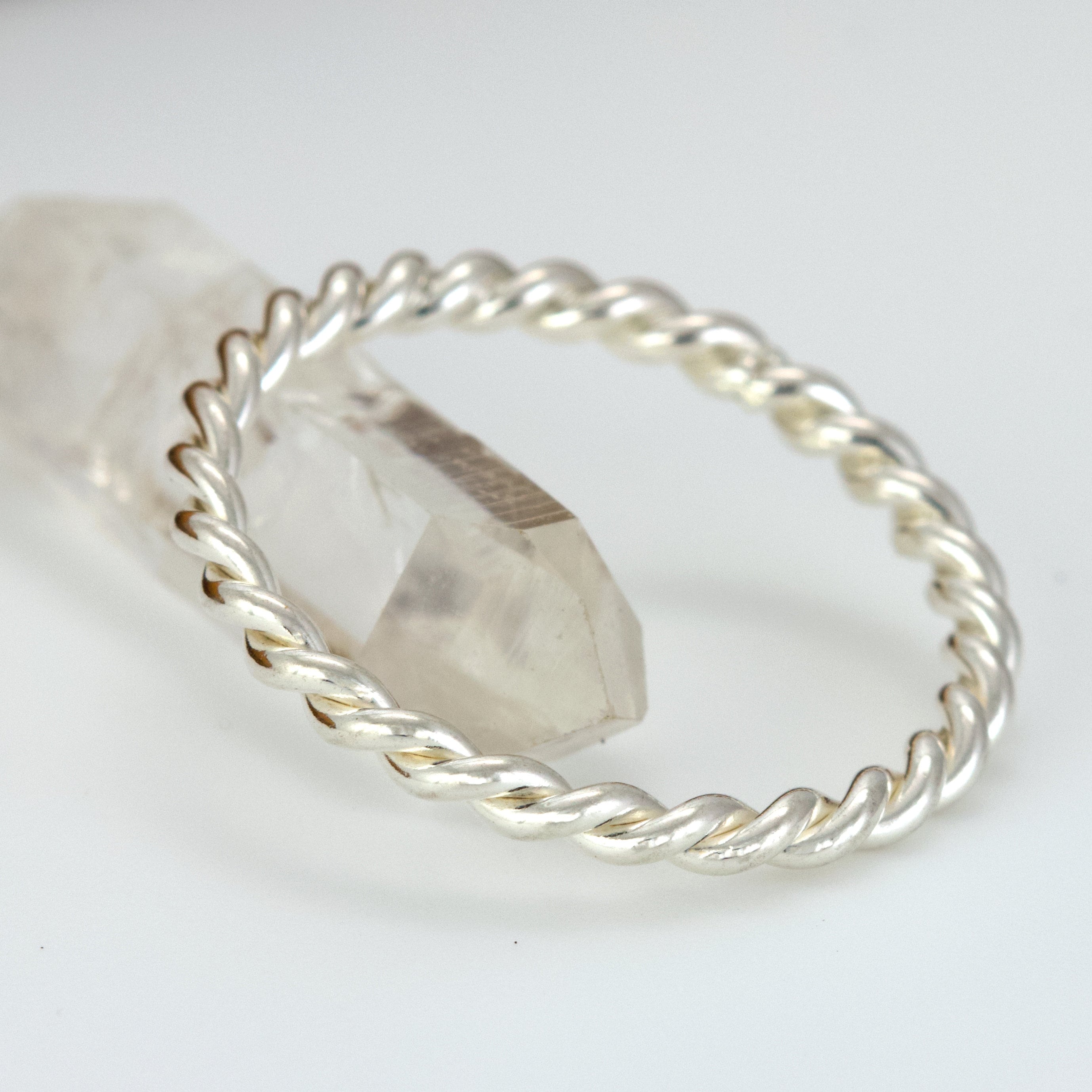 Sterling Silver Rope Ring: Braided Stacking Ring - 14K Gold Filled ...