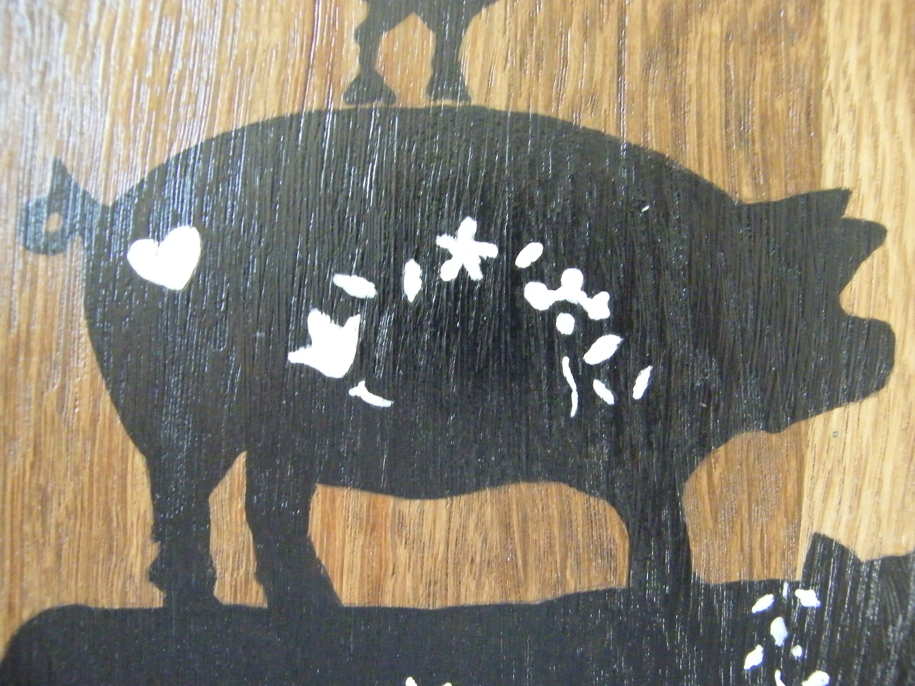 Rustic Animal Sign Barn Wood Sign, Distressed Farm House Art, Rustic Garden Art, Reclaimed ...