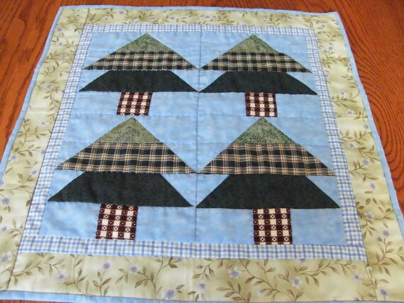 Quilted Pine Tree Wall Hanging Quilted Pine Tree Table