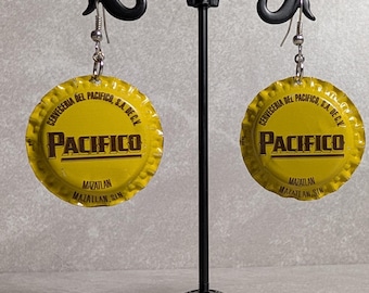 Pacifico Beer Cap Earrings
