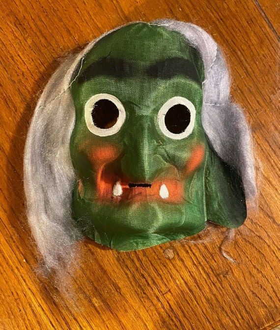 vintage halloween mask witch Gem