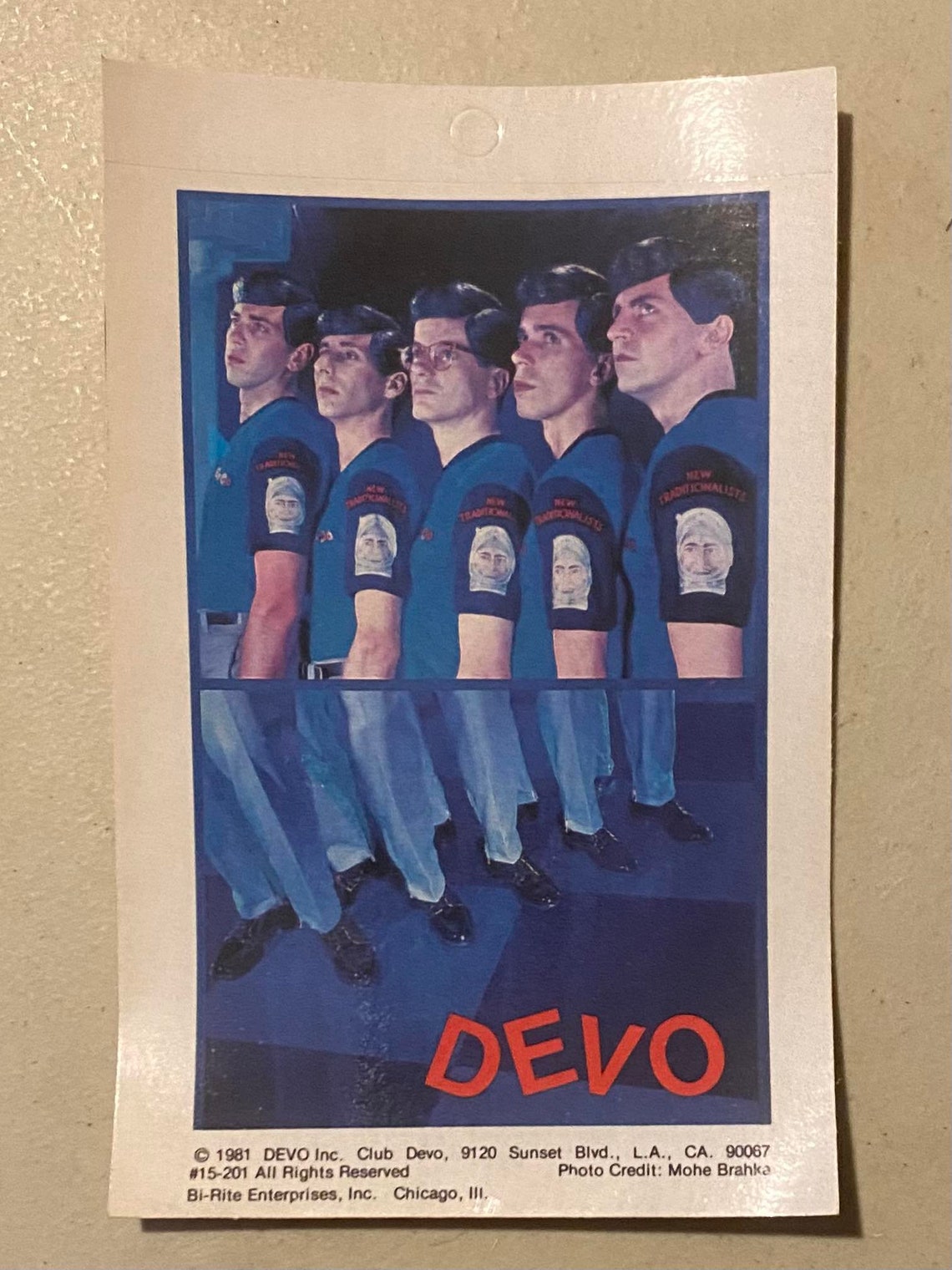 Devo Car Sticker Vintage 1981 Devo Hit Parade Mini-poster Sticker - Unused Store Stock ...