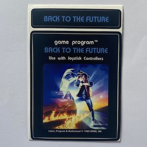 Custom Atari 2600 Back To The Future Video Game Cartridge Label