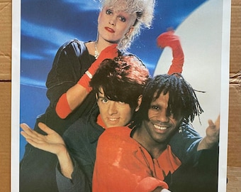 Vintage & Original 1984 Thompson Twins 20" x 29" Poster Unused