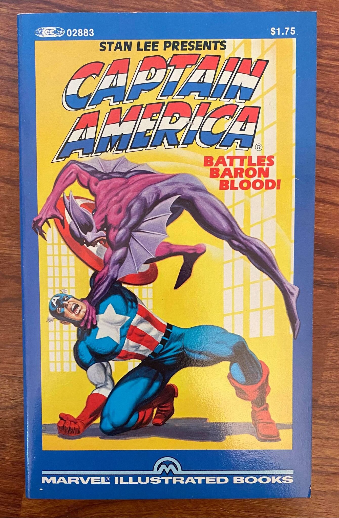 Vintage Marvel Illustrated Books Captain America - 1982 - Unused Store Stock