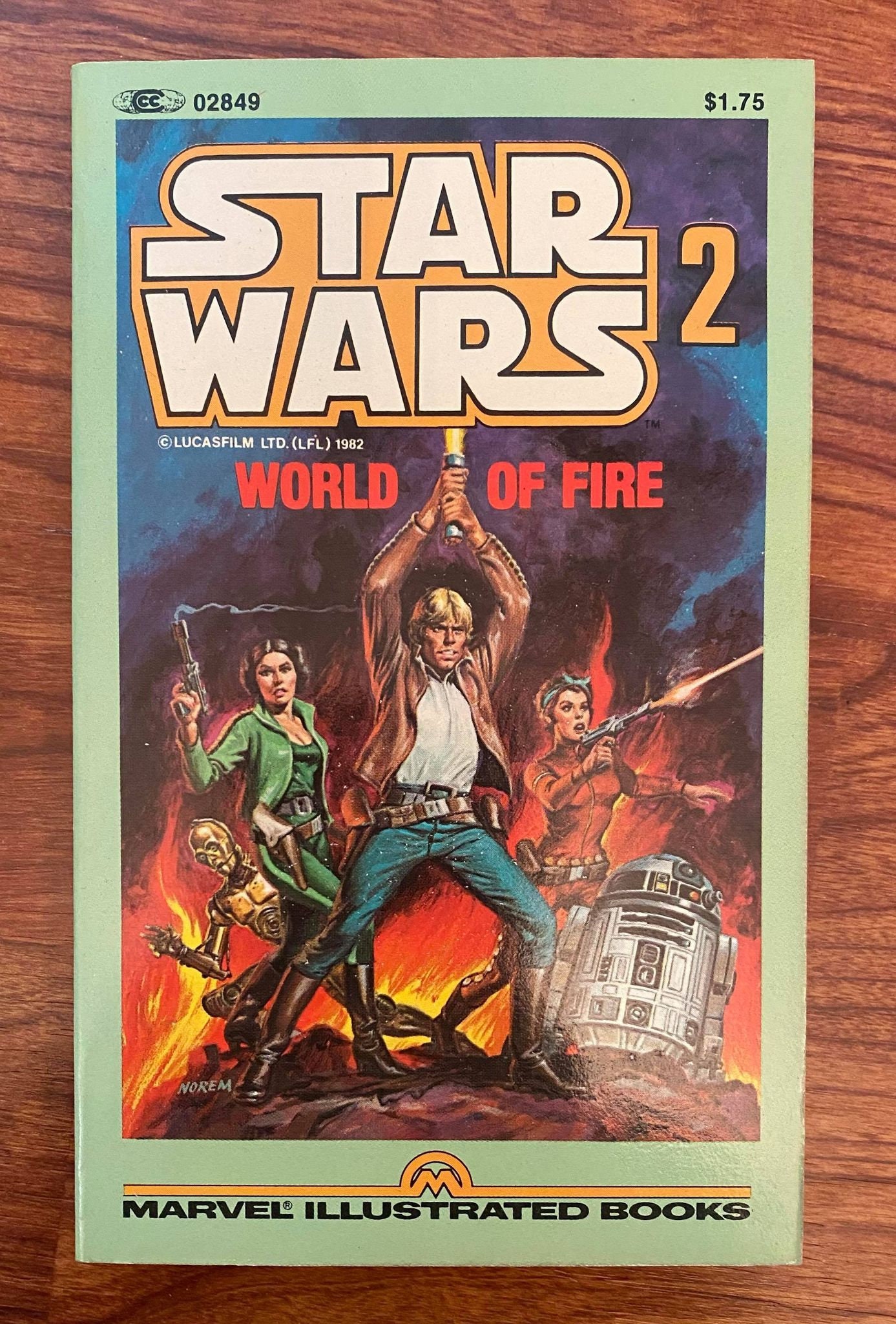 Vintage Marvel Illustrated Books Star Wars 2: World of Fire - 1982