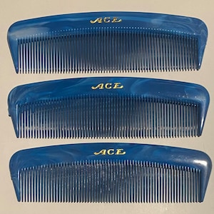 ACE Hard Rubber Combs コーム 5本セット スタンド付 Ace Hard Rubber Comb - Etsy
