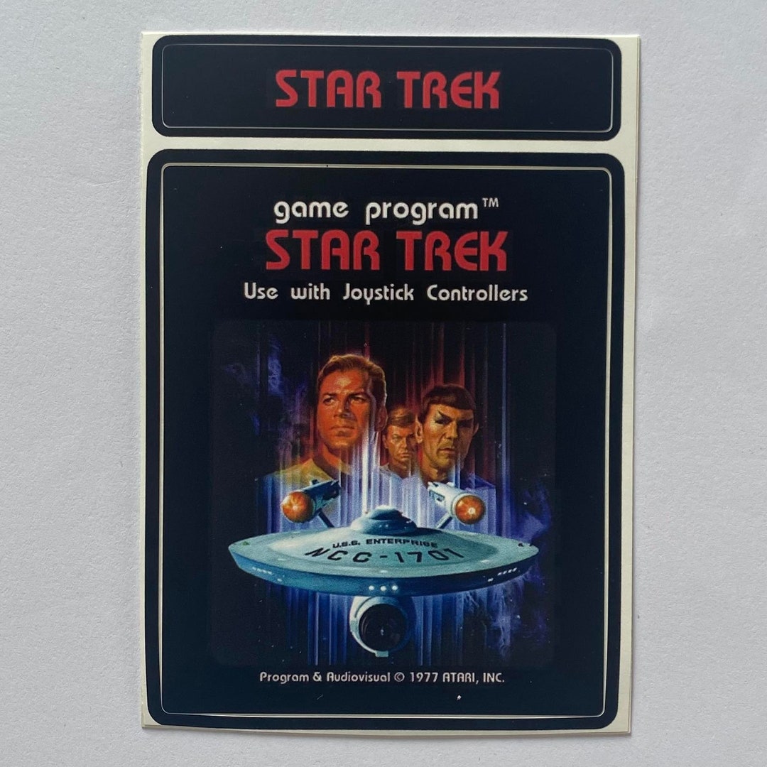 Custom Atari 2600 Star Trek Video Game Cartridge Label - Etsy